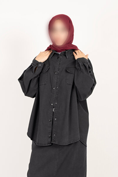 Vauva Buttoned denim jacket with pockets - slim fit denim jacket