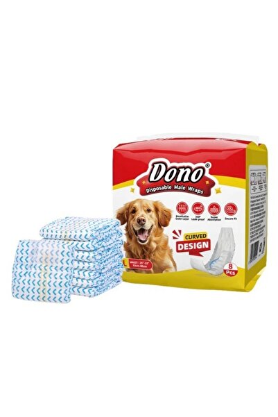 FOXMAG24 Disposable diapers for dogs, male, adjustable, L (63-80Cm)