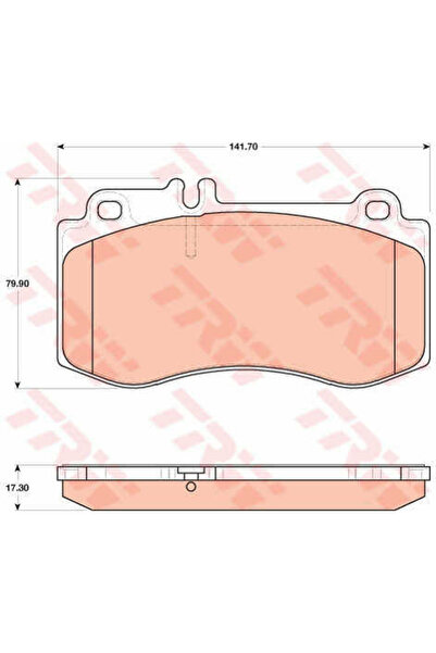 TRW Set plăcuțe de frână, frână cu disc GDB1822