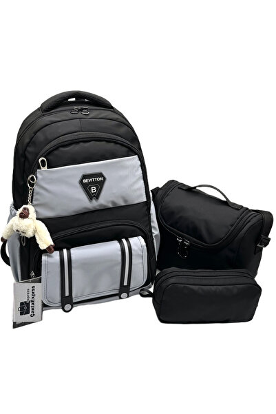 ÇantaExpress Set of 3 Waterproof Primary School Backpacks Unisex Primary Scho...