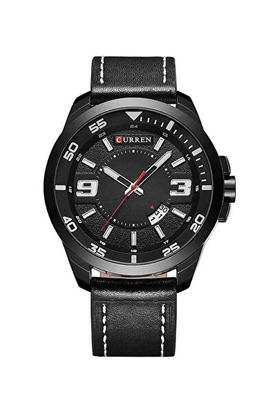 Curren Men's Leather Analog Wrist Watch