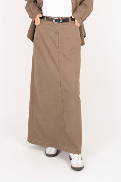 Vauva Jeans skirt with pocket detail, slim jeans skirt