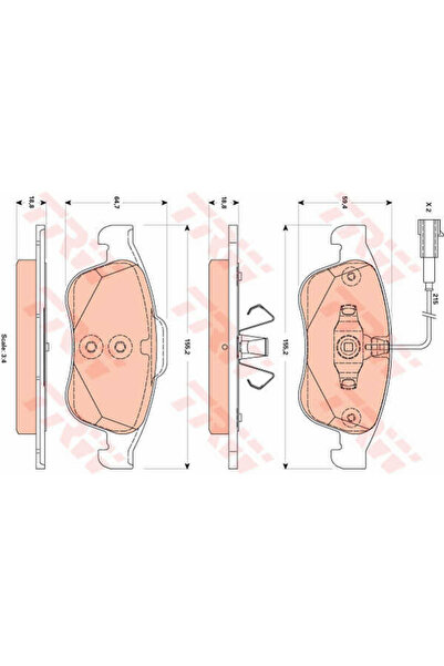 TRW Set Placute Frana,Frana Disc Gdb1873 Alfa Romeo Giulietta/Giulietta Caset...