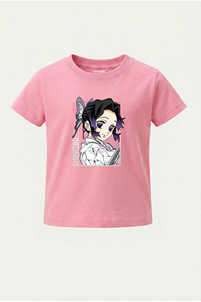 nirvoda Παιδικό μπλουζάκι Shinobu Kocho Kimetsu no Yaiba με στάμπα