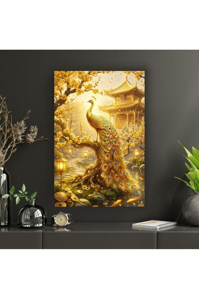 GOLD Temalı Dekoratif Cam Tablo