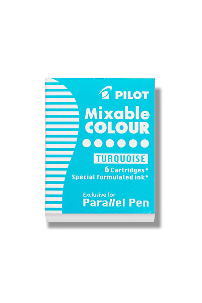 Pilot Μελάνι 6 δοχεία/σετ παράλληλων στυλό τιρκουάζ