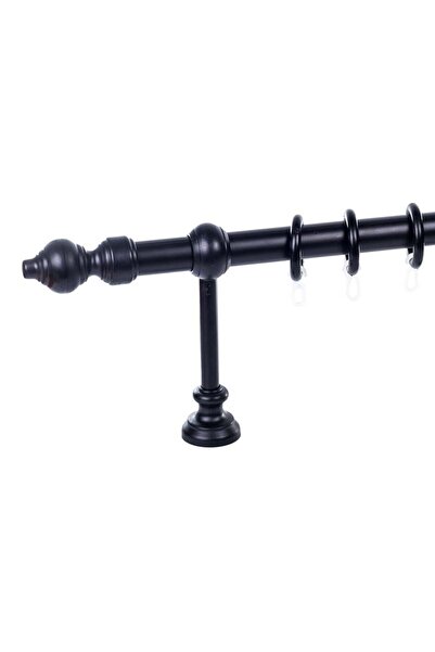 KLEIDECO galerie plastic 28 mm FILIGRANO, simpla, negru ,360 cm