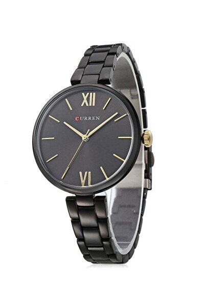 Curren Women's Water Resistant Analog Watch 9017 - 35 mm - Black