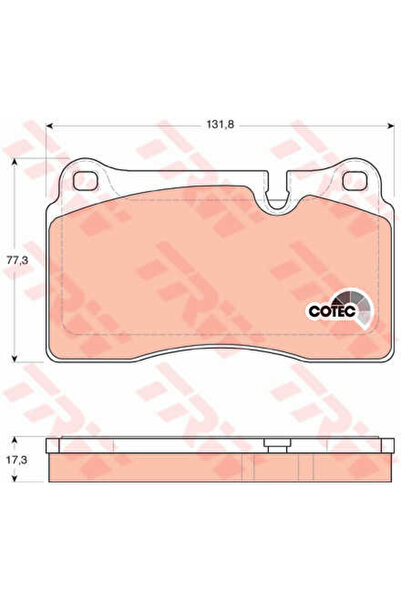 TRW Set plăcuțe de frână, frână cu disc GDB1743