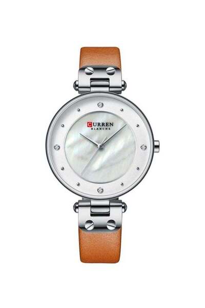 Curren ساعة نسائية تناظرية مقاومة للماء