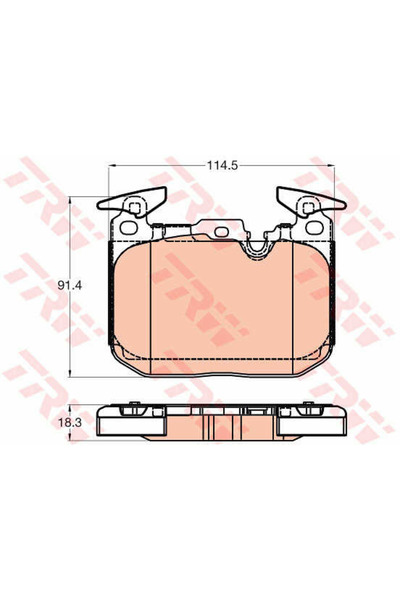 TRW Brake Pad Set, disc brake GDB2031