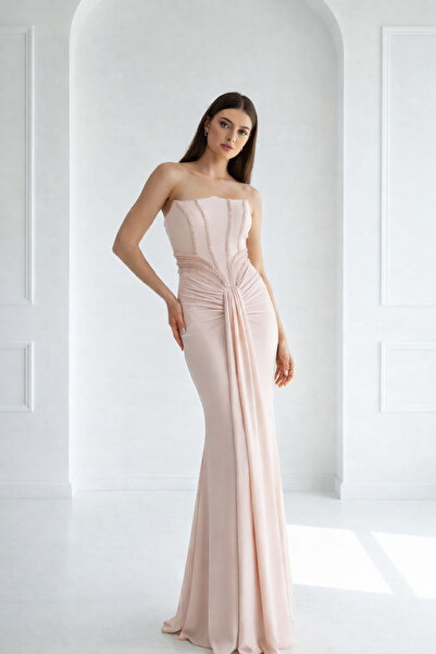 elisavira Baby Pink dress with a soft design