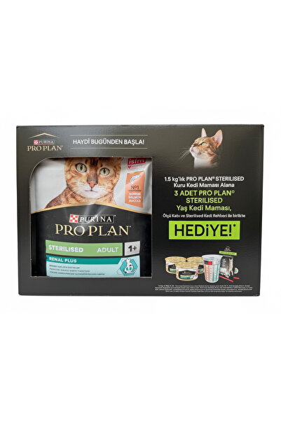 Pro Plan Sterilised Somonlu Kısırlaştırılmış Kedi Maması 1.5 Kg + 3 Adet 85 g...