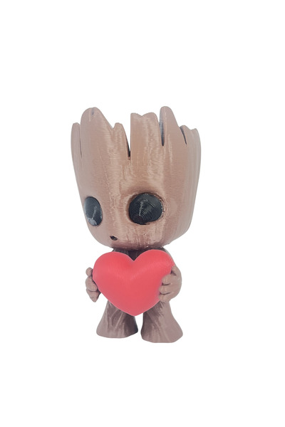 craftopya Kalpli Baby Groot Dekoratif Figür Biblo - Kitaplık Dekoru