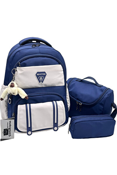 ÇantaExpress Set of 3 Waterproof Primary School Backpacks Unisex Primary Scho...