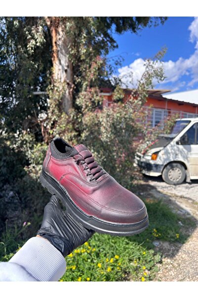 Liarca Men's High-Top Leather Shoes – Genuine Leather Casual & Classic Model