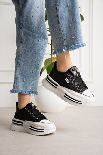 LEYDİ SHOES ΙΝΝΑ ΠΕΤΡΙΝΗ ΛΕΠΤΟΜΕΡΗ ΑΘΛΗΤΙΚΗ ΣΟΛΑ ΜΕ ΜΑΥΡΗ ΒΑΣΗ