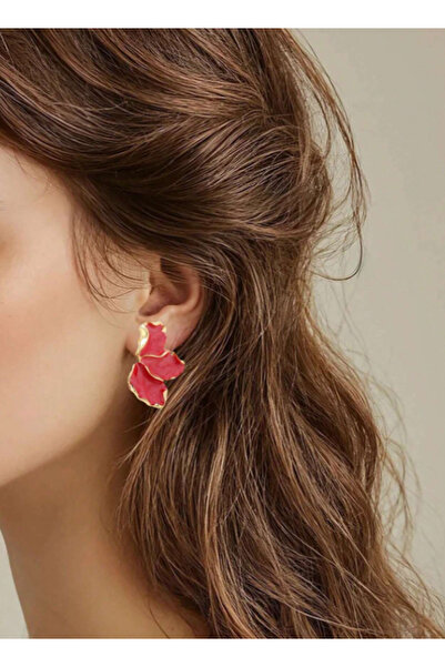 Ervalina أقراط نصفية ملونة مطلية بالمينا