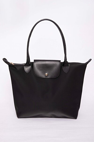EBRUTESETTÜR Leather Covered Hand & Shoulder Bag Black