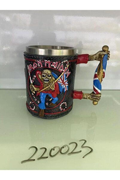 AYACO كوب قهوة معدني من مجموعة Iron Maiden بتصميم معدني قابل للتجميع