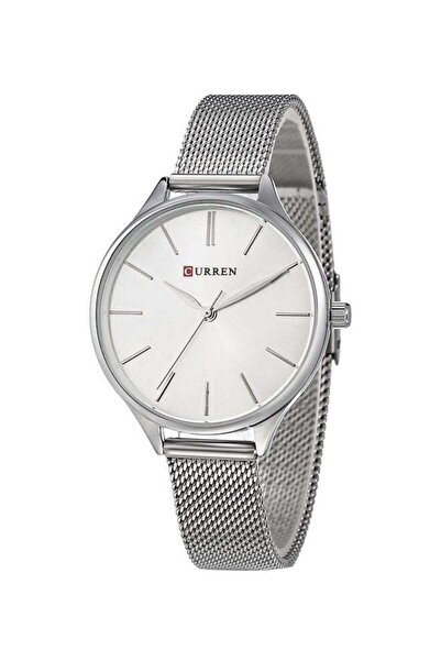 Curren ساعة يد نسائية تناظرية من الفولاذ المقاوم للصدأ