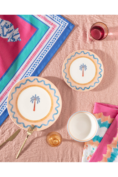 Madame Coco Birth 2 Kişilik 6 Parça Yemek Seti - Renkli