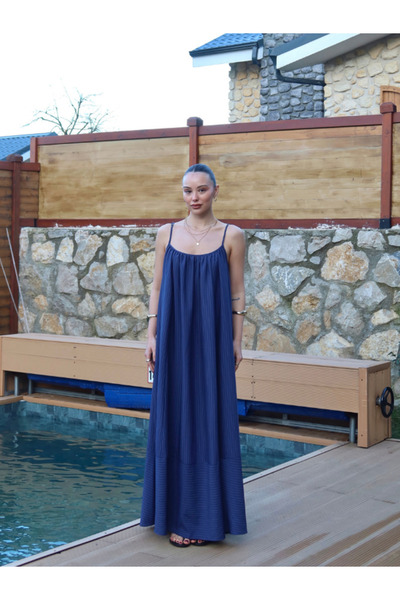 thelowely Striped Strappy Poplin Dress