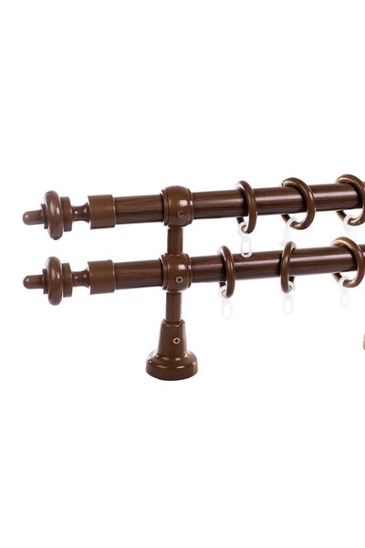 KLEIDECO galerie plastic 28 mm FILIGRANO, dubla, stejar ,380 cm