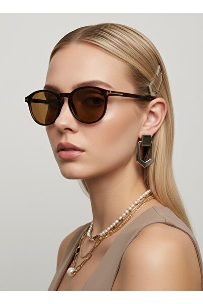 JULIANO Eva Brown-Brown Sunglasses