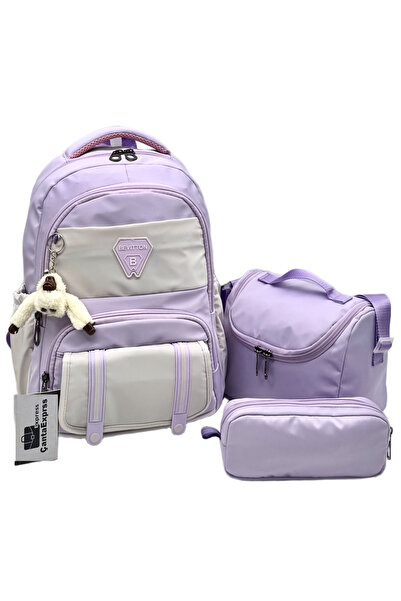 ÇantaExpress Set of 3 Waterproof Primary School Backpacks Unisex Primary Scho...