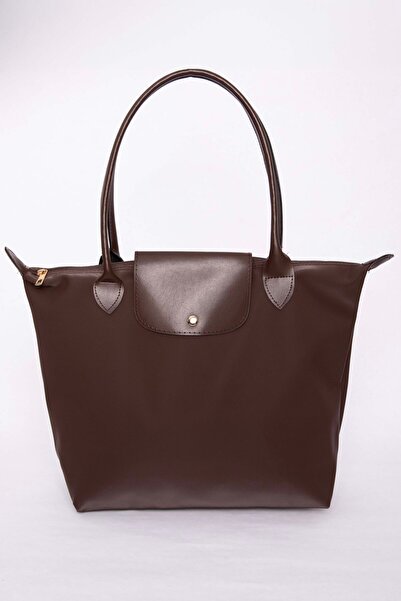 EBRUTESETTÜR Leather Covered Hand & Shoulder Bag Brown