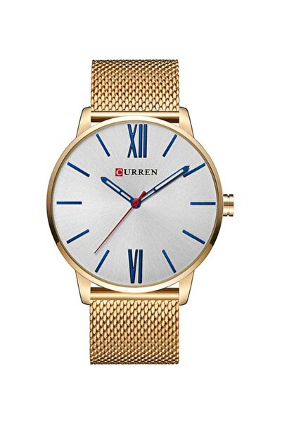 Curren Men's Water Resistant Analog Watch 8238JB - 43 mm - Gold