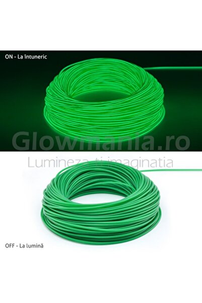 OEM Εύκαμπτο ηλεκτροφωταυγές σύρμα νέον σύρμα EL 3,2 mm πράσινο