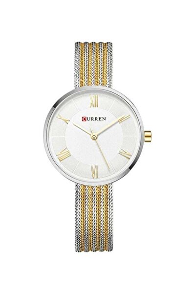 Curren ساعة نسائية تناظرية مقاومة للماء مصنوعة من الفولاذ المقاوم للصدأ، مودي...