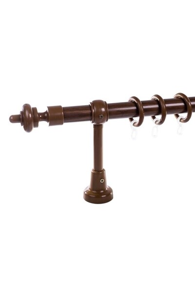 KLEIDECO galerie plastic 28 mm FILIGRANO, simpla, stejar ,200 cm