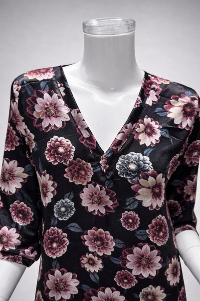 BATRINA STYLE جلابية مشجر بيتي ساتان