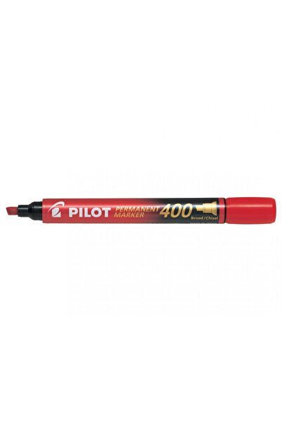 Pilot Permanent Marker Red Chisel Tip 4mm P400