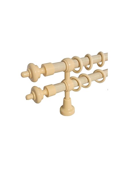 KLEIDECO galerie plastic 28 mm FILIGRANO, dubla, natur-deschis ,300 cm