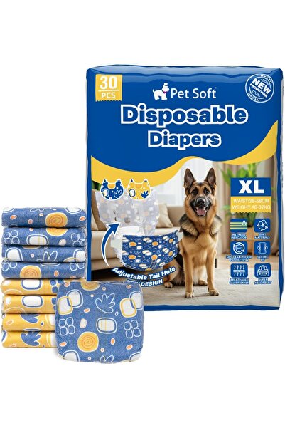 FOXMAG24 Disposable dog diapers, adjustable, female, XL (27-52 CM)