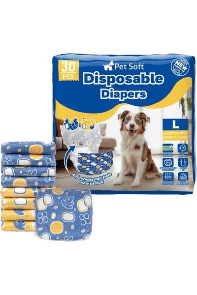 FOXMAG24 Disposable dog diapers, adjustable, female, L (24-47 CM)