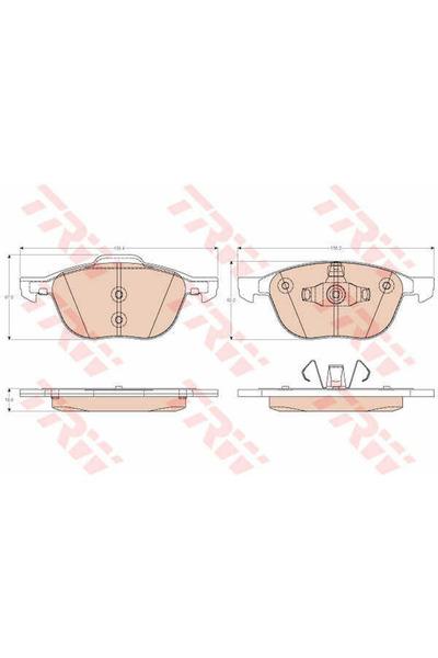 TRW Brake Pad Set, disc brake GDB2011