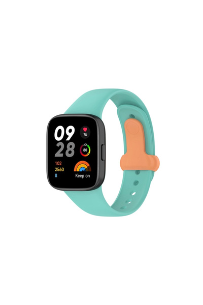 eco port Redmi Watch 3 Origin Silicone Strap (Not a Watch) - Turquoise
