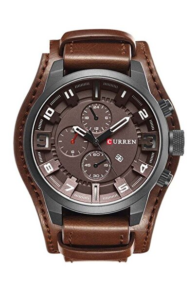 Curren Men's Water Resistant Analog Watch 8225 - 48 mm - Brown