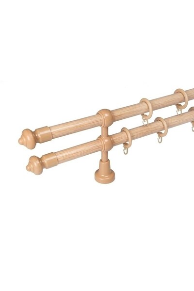 KLEIDECO galerie plastic 28 mm FILIGRANO, dubla, bej-natur ,360 cm