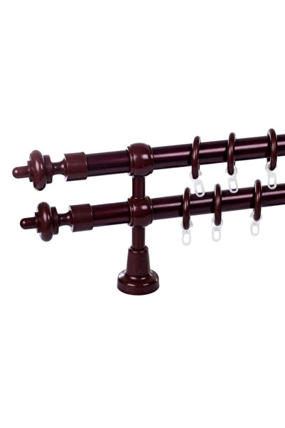 KLEIDECO galerie plastic 28 mm FILIGRANO, dubla, mahon ,320 cm