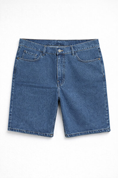 Bluewhite Pantaloni scurți din denim albastru, 100% bumbac, confortabili, pen...