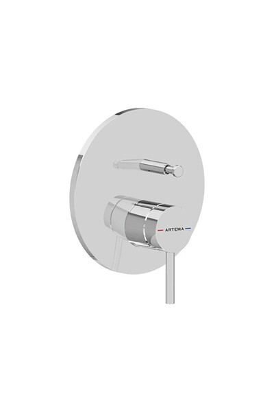 Artema ميني ماكس - صنبور حمام دائري مدمج من الكروم A43620