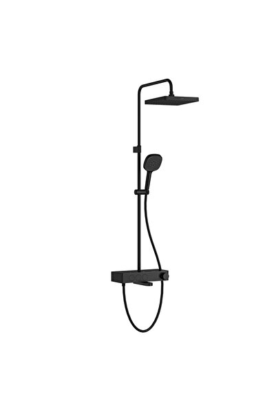 Artema Core Square Termostatik Banyo Bataryalı Duş Sistemi Mat Siyah A4731036