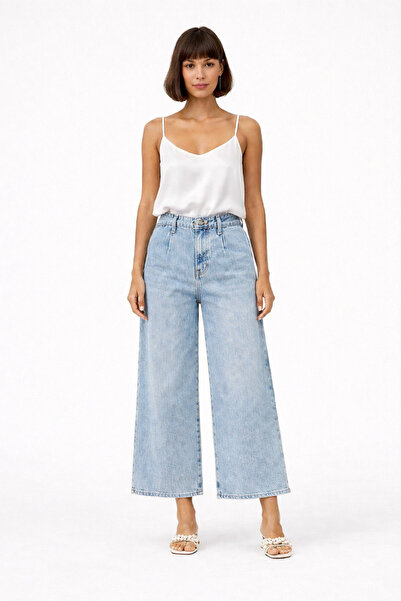 kikiriktekstil 10947 Women's High Waist Ankle-Length Jeans