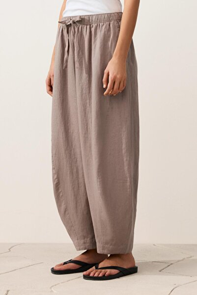 Oysho 100% linen balloon trousers